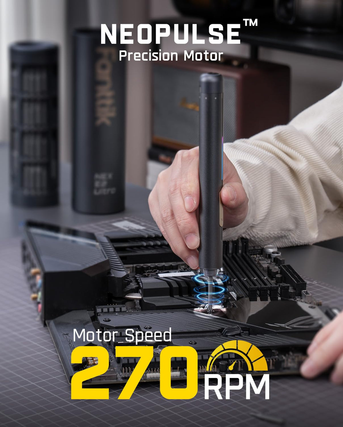 Fanttik E2 Ultra 50-piece bit set provides versatile options for electronics projects.