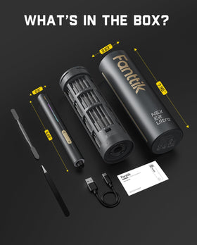 Fanttik E2 Ultra five-gear torque control enables precise tightening for small electronics.