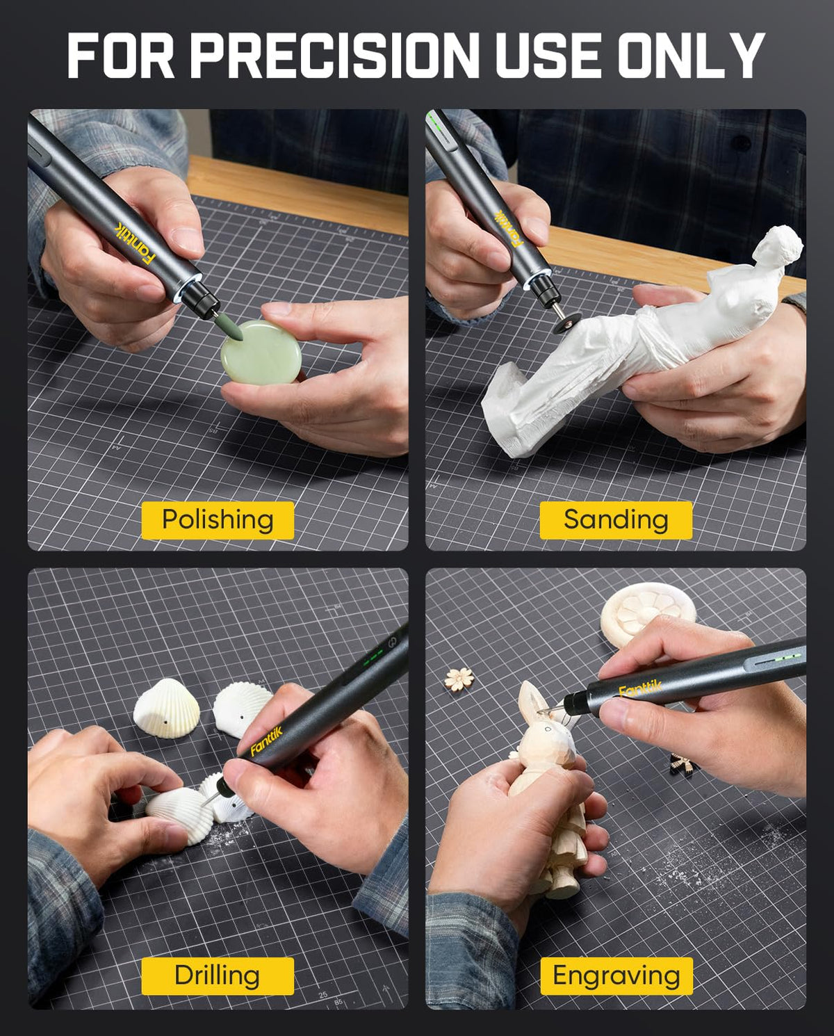 Fanttik F2 Master Kit up to 120 minutes runtime for extended tasks.