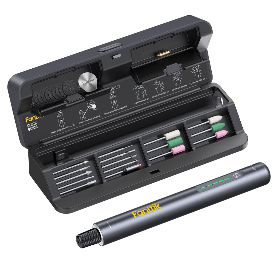 Fanttik F2 Master Kit case open displaying organized accessories for quick setup.