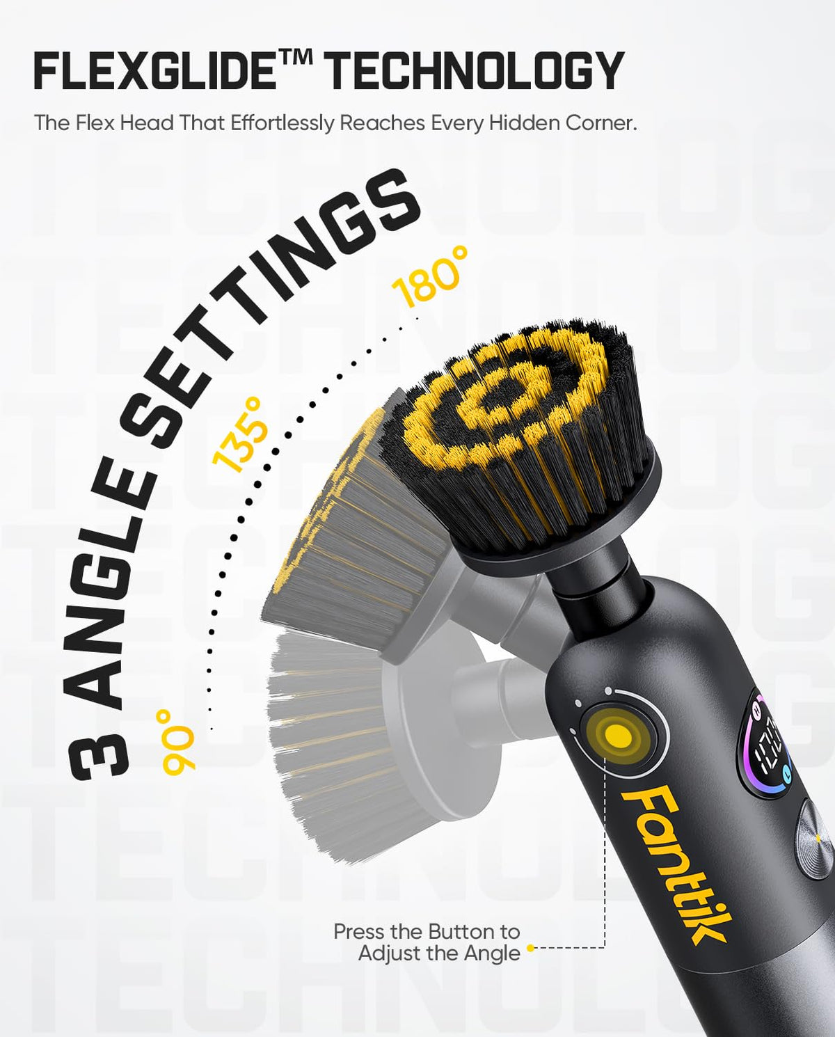 Fanttik Flip G10 Nano HomeCare 7-in-1 brush head set for versatile cleaning