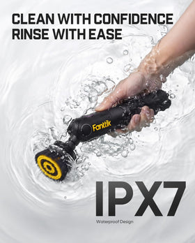 Fanttik Flip G10 Nano HomeCare cleaning grout and tile in kitchen and bath
