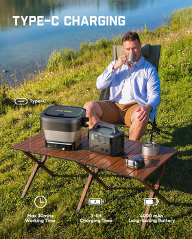 Fanttik NB10 Fold water sprayer operating cordless without a power outlet.