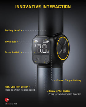 Fanttik S1 APEX torque ring with eight adjustable settings.