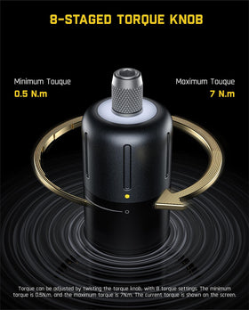 Fanttik S1 APEX two-speed buttons in action for control.