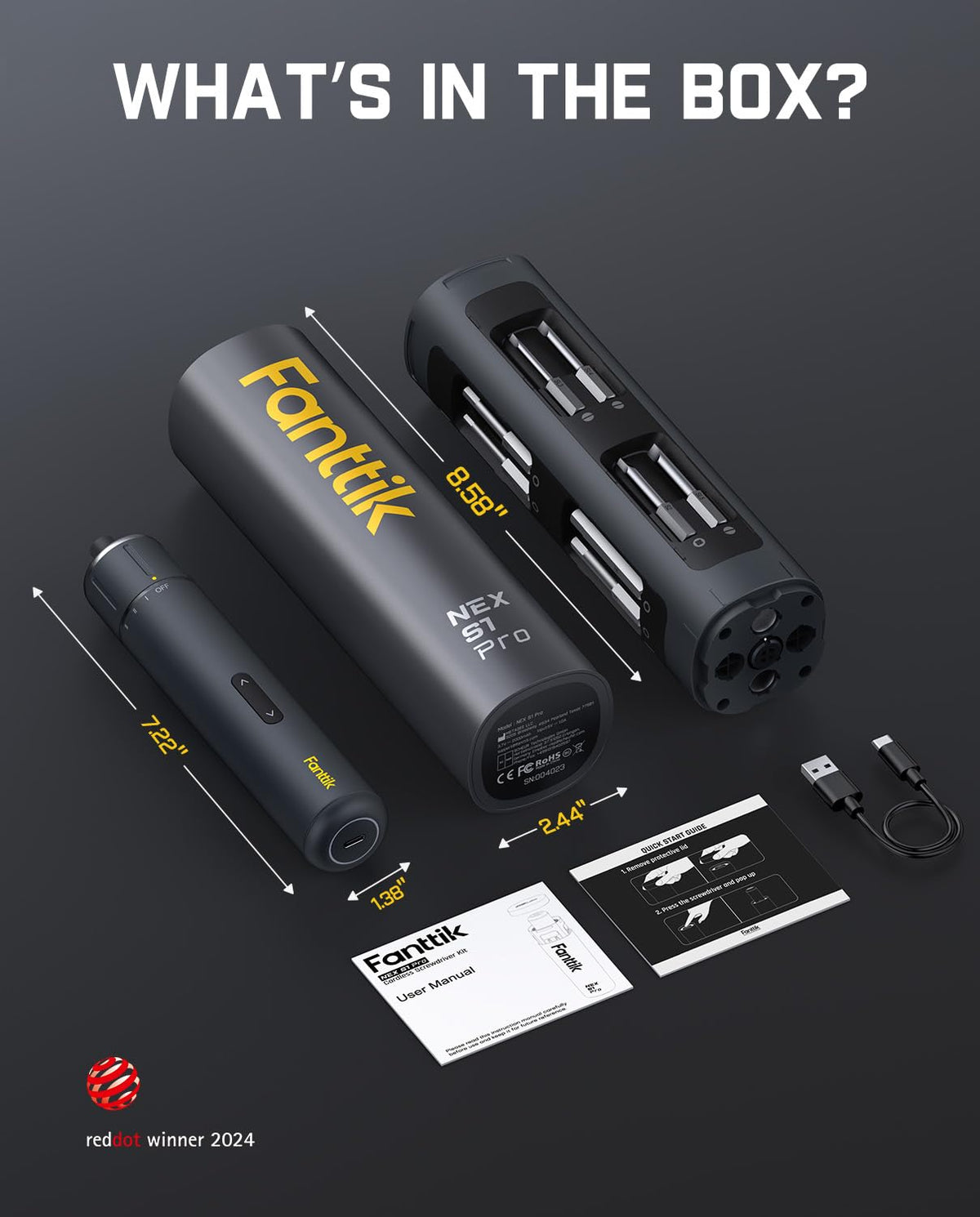 Fanttik S1 Pro on a desk ready for assembly and repair tasks.