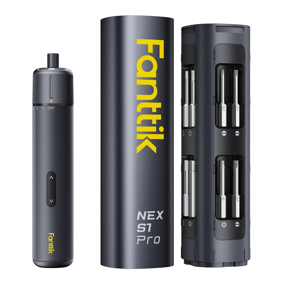 Fanttik S1 Pro screwdriver in hand showing ergonomic design for quick furniture assembly.
