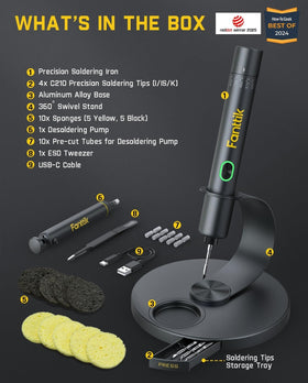 Fanttik T1 Max complete kit and accessories neatly organized