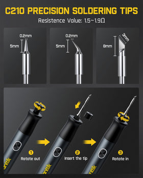 Fanttik T1 Max C210-I tip for fast, precise heating