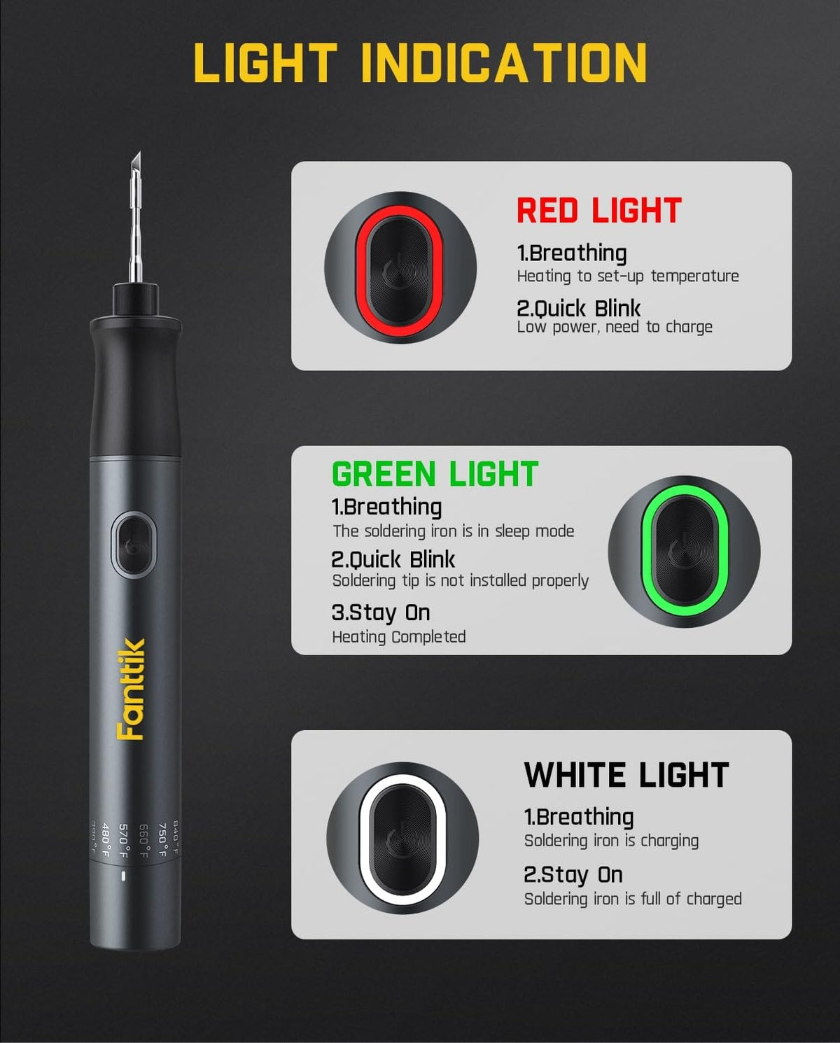 Fanttik T1 Max C210-K tip with long life and anti-oxidation