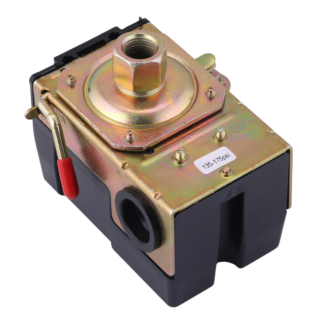 FanWayer air compressor pressure switch controls automatic shutoff with 135-175 psi range.
