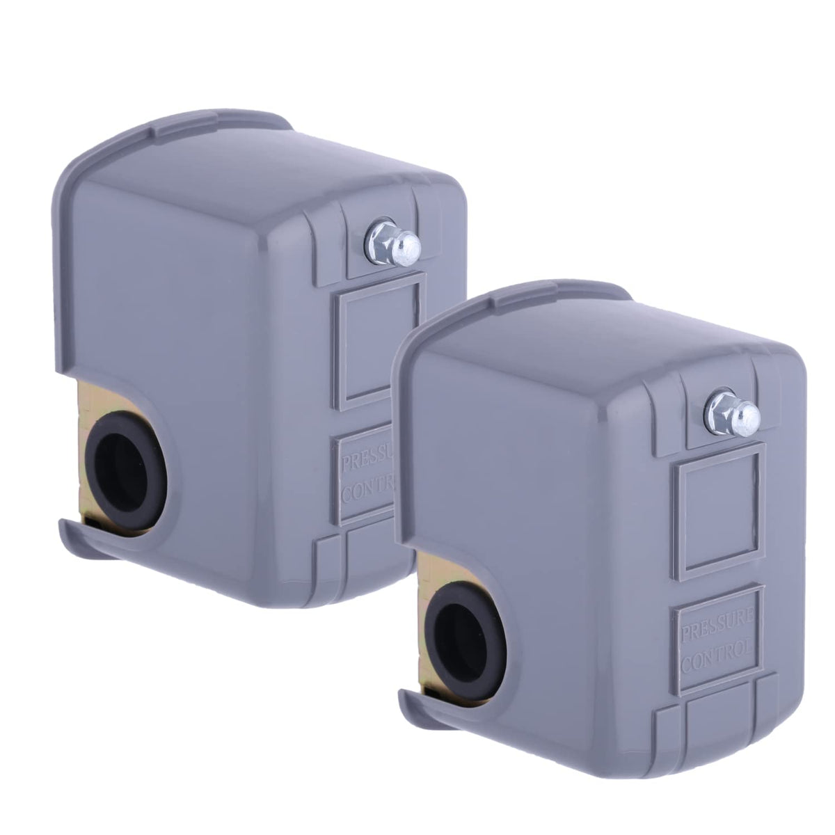 FanWayer Pumptrol switch body with adjustable 30-50 psi range for wells.