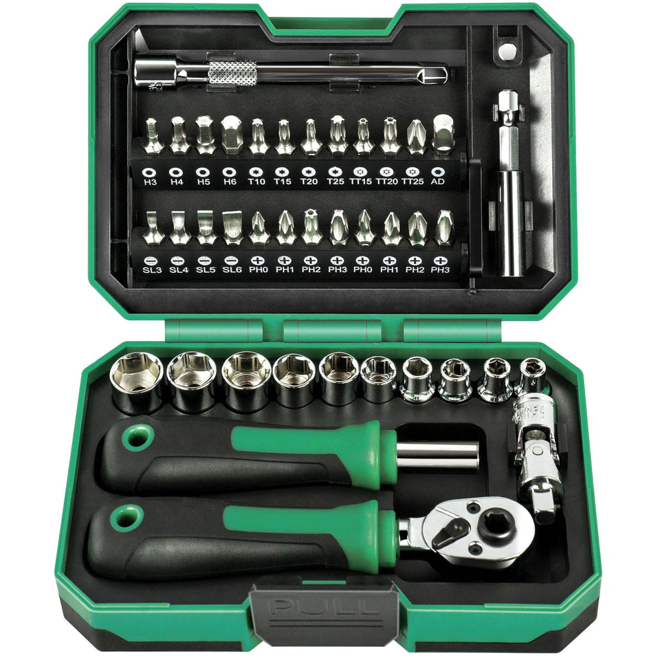 Faoyoon 39pcs ratcheting wrench set in a compact case for fast repairs