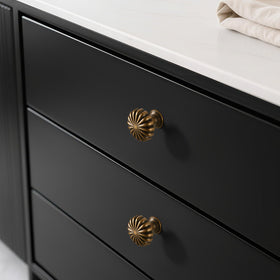 FAPUAL brass cabinet knob includes screws for easy installation
