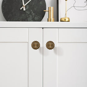 FAPUAL floral design knob brightens kitchen and bathroom cabinets