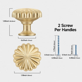 FAPUAL brushed brass drawer pull enhances furniture with durable, stylish hardware