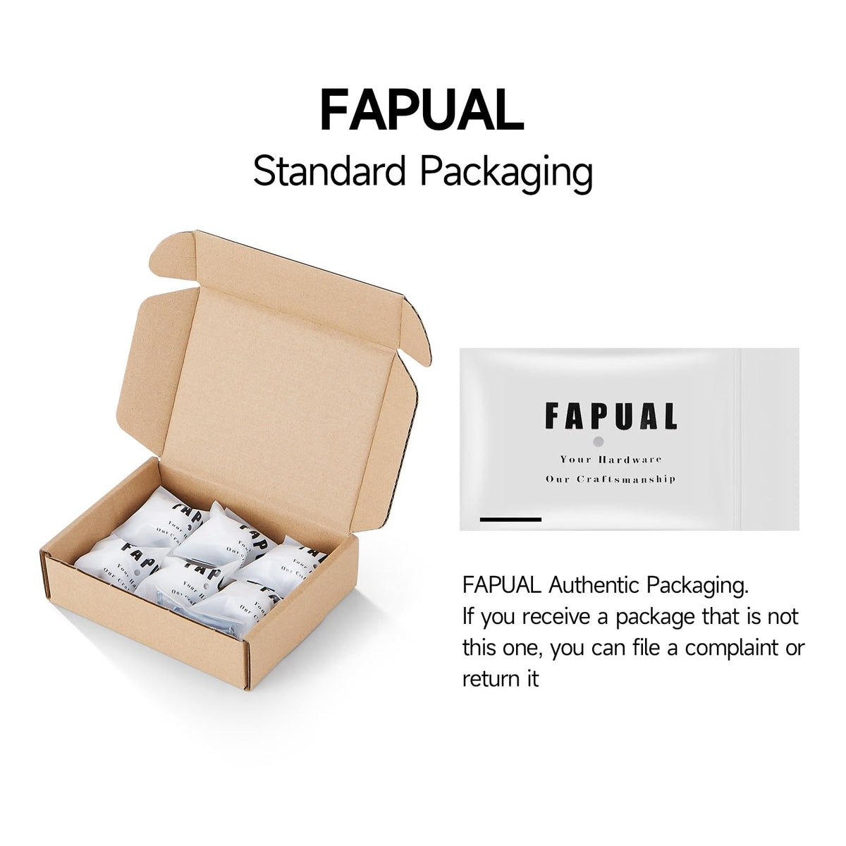FAPUAL included screws in two sizes for versatile mounting on various doors.