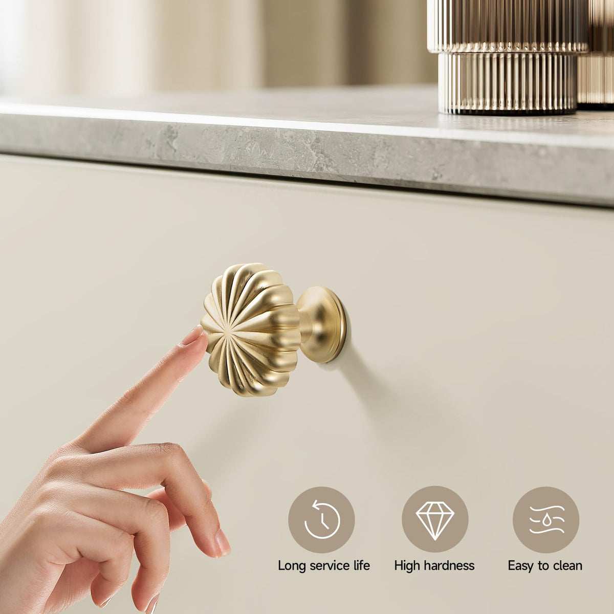 FAPUAL screws included give flexible installation for different door thicknesses