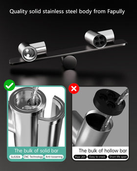 Fapully sprayer lock design enables one-handed operation and secure docking.