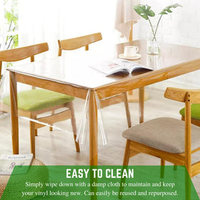 Farm Plastic Supply clear vinyl sheeting provides storage protection for shelves.
