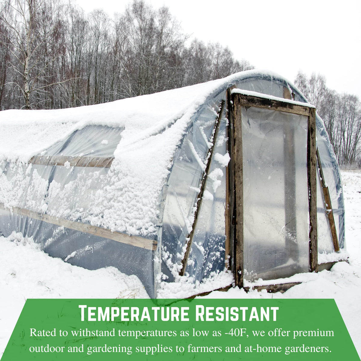 Farm Plastic Supply clear vinyl sheeting offers transparent window glazing with durability.