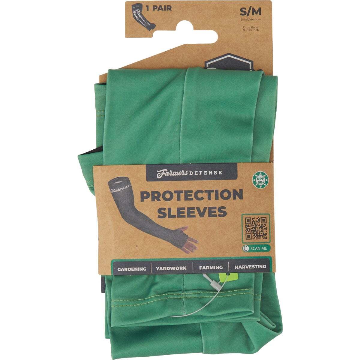 FARMER'S DEFENSE durable, machine-washable sleeves resisting snags during garden tasks