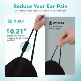 FASAOH KN95 inner skin-friendly layer absorbs moisture from breath