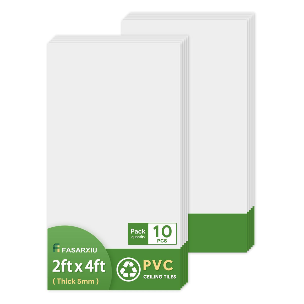 Fasarxiu 2448 tile with smooth drop surface for easy ceiling updates