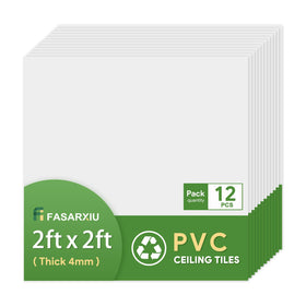 Fasarxiu 24x24 waterproof ceiling tile ready for drop-in installation in any room.