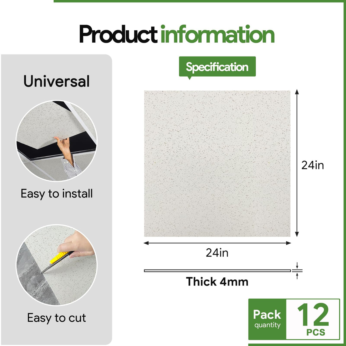 Fasarxiu drop-in installation ceiling tiles enable quick DIY upgrades.
