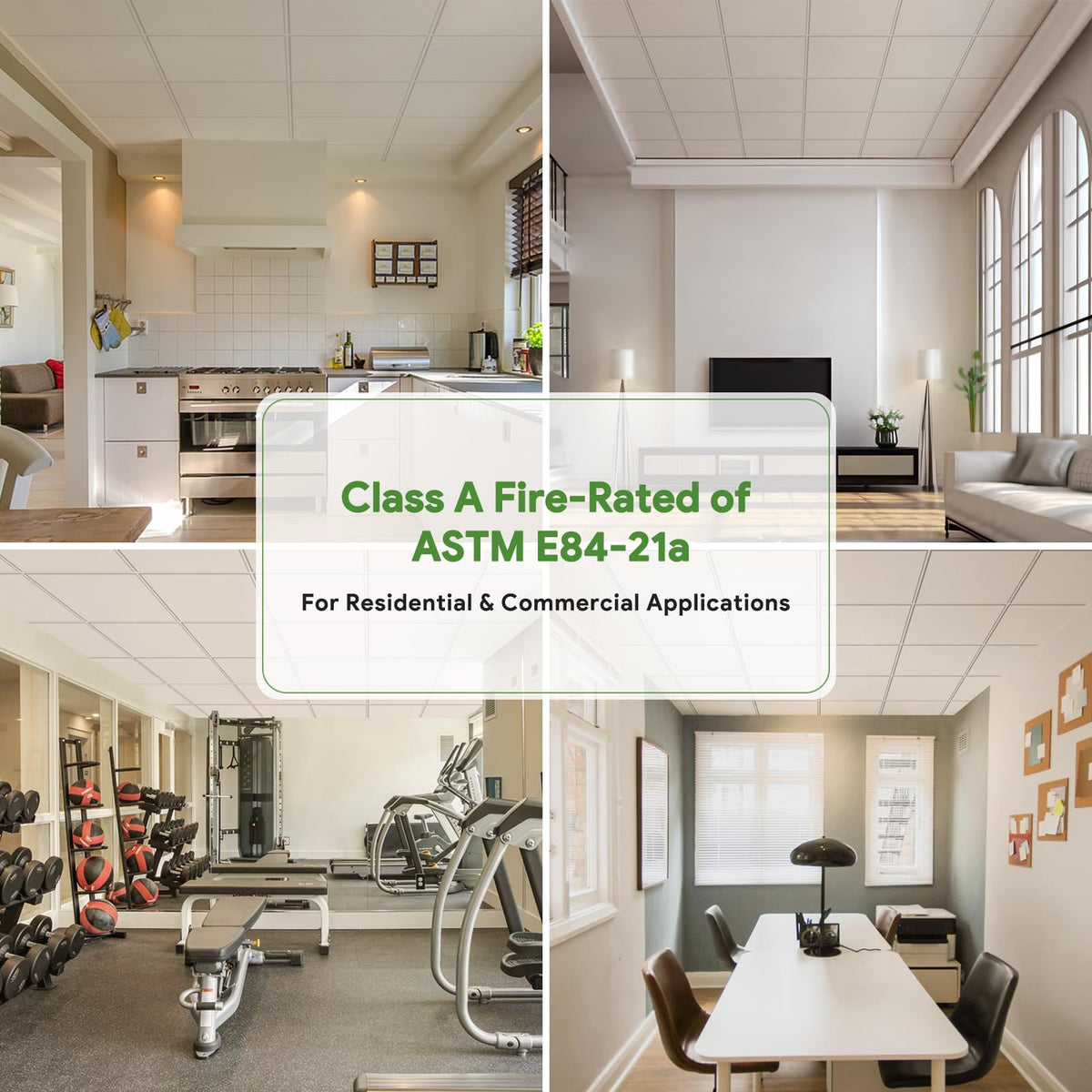 Fasarxiu easy DIY installation demonstrated for ceiling tiles