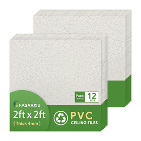 Fasarxiu waterproof ceiling tiles close-up showing moisture resistance for durable interiors.