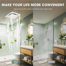 FASDUNT 100 sq ft airflow suits standard bathrooms