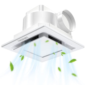 FASDUNT bathroom exhaust fan light with 120 CFM clears mirrors