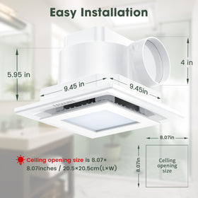 FASDUNT fog-free mirror thanks to consistent airflow
