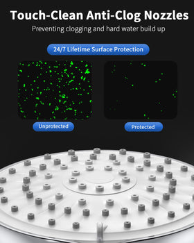 FASDUNT handheld shower head offers flexible control for easy bathing.