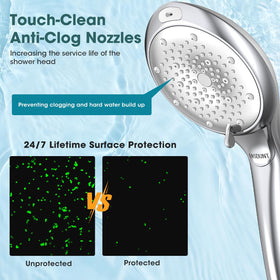 FASDUNT handheld shower detachable unit enables flexible bathing and targeted cleaning
