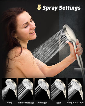 FASDUNT self-cleaning silicone nozzles help prevent buildup.