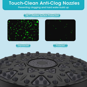 FASDUNT self-cleaning silicone nozzles reduce buildup and improve flow.