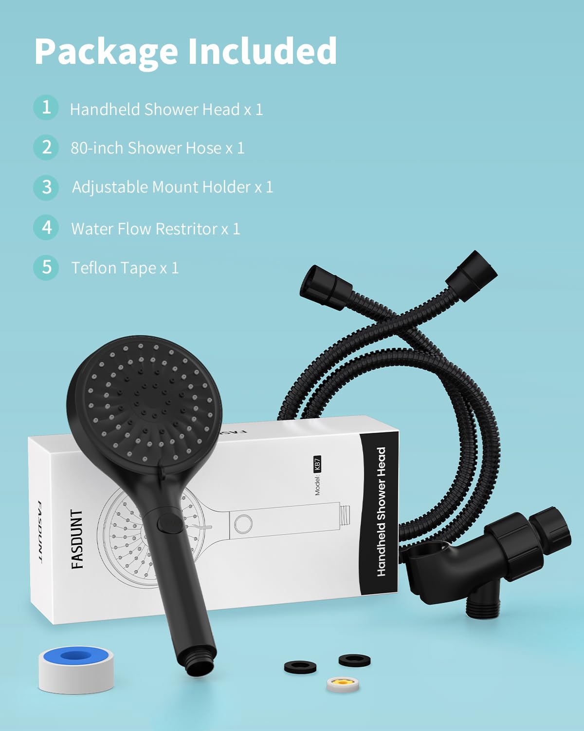 FASDUNT adjustable bracket adapts to user height for comfortable use