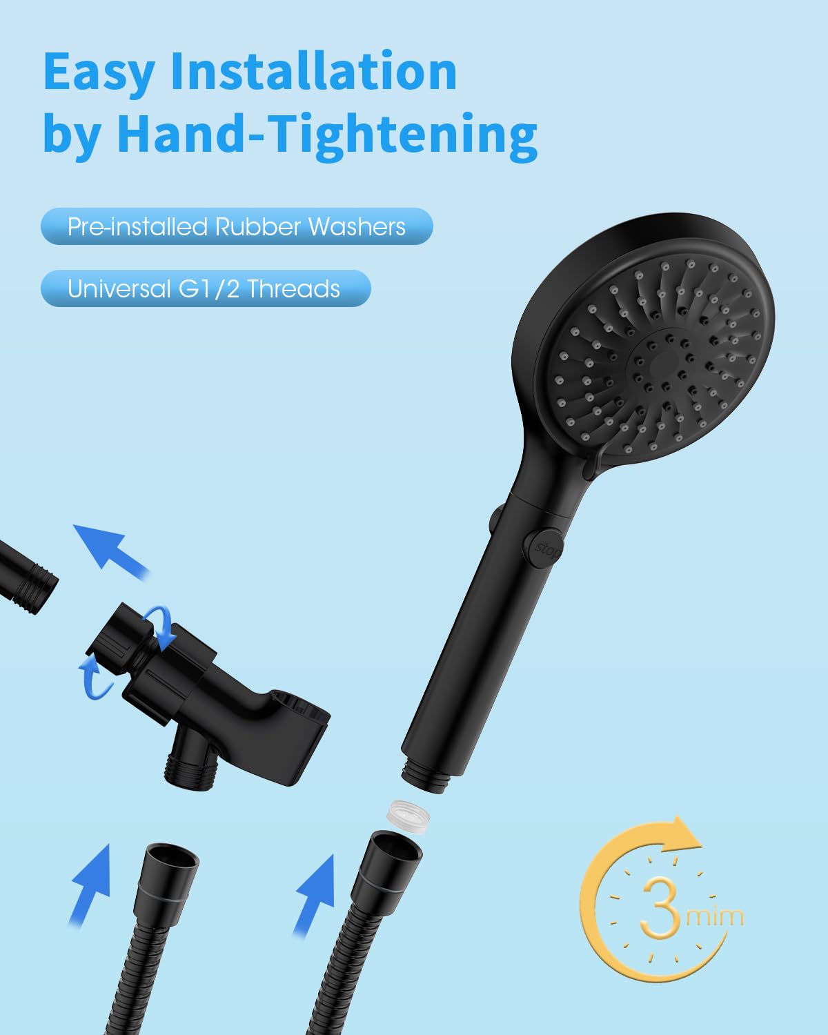 FASDUNT brass swivel joint ensures stable mounting and leak-free aiming