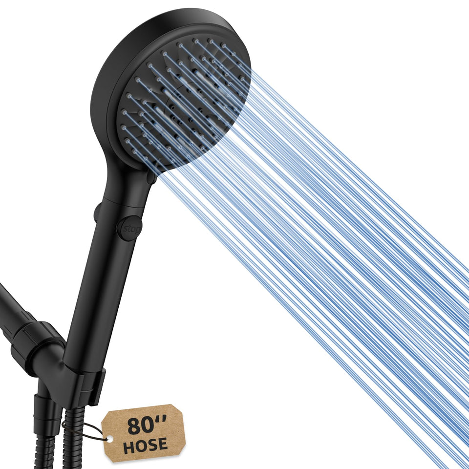FASDUNT handheld shower head offering versatile spray options for enhanced daily showers