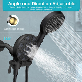 FASDUNT 2-in-1 shower setup supports family needs with simultaneous modes.