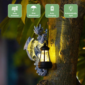 fashionoda dragon tree hugger weather-ready resin withstands seasons for outdoor use