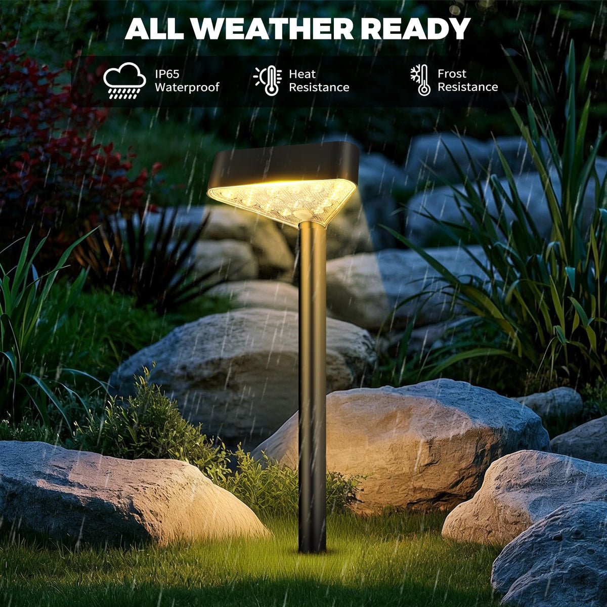 Fashlits lights with IP65 waterproof rating withstand rain and frost