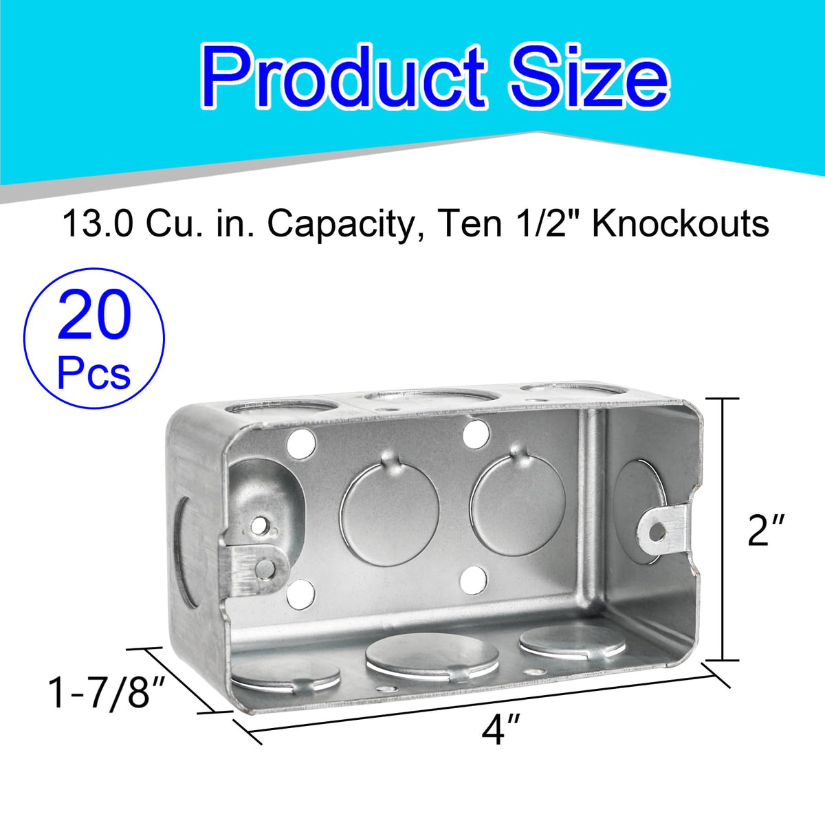 Fasmov knockout-ready metal box enabling quick conduit attachment for safe installations.