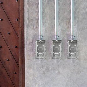 Fasmov galvanized square electrical box for versatile electrical projects.