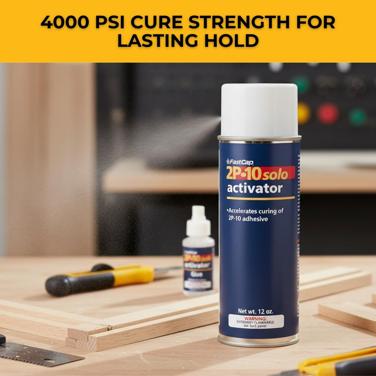 FastCap 98209 ten-second cure timing for fast setup and finishing.