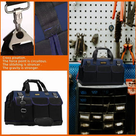 FASTECH 22in heavy-duty tool bag water-resistant material protects gear