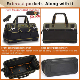FASTECH bag interior layout highlights built-in tool pockets for organization